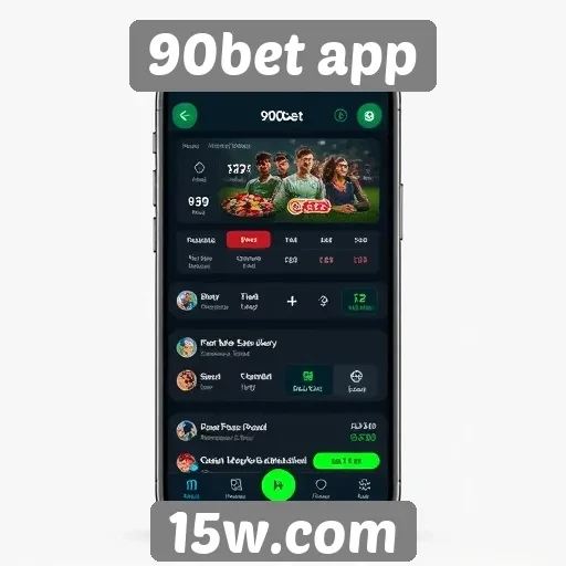 Interface do 90bet app é intuitiva e fácil de usar