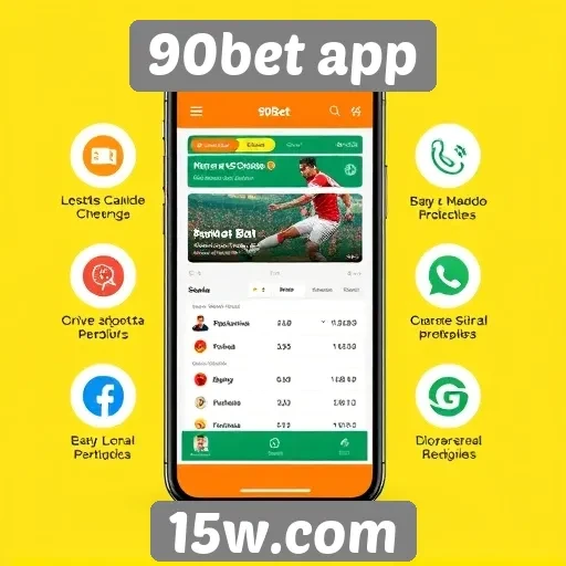Visão geral das funcionalidades do 90bet app