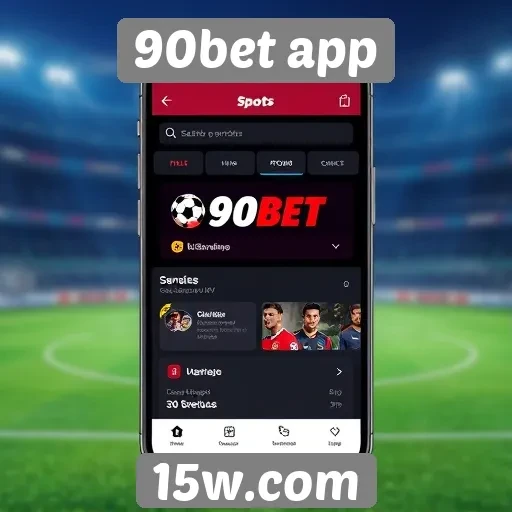 Exploração da interface do usuário no 90bet app